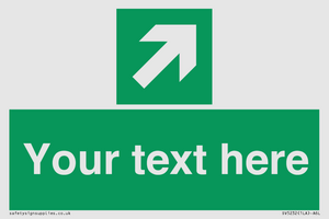 Custom Arrow Top Right Sign